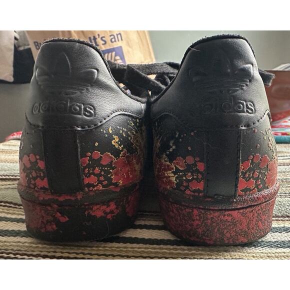 Adidas Superstar Pride BB1687 Paint Splatter Size US Mens 7 LGBTQ RARE - Picture 4 of 11